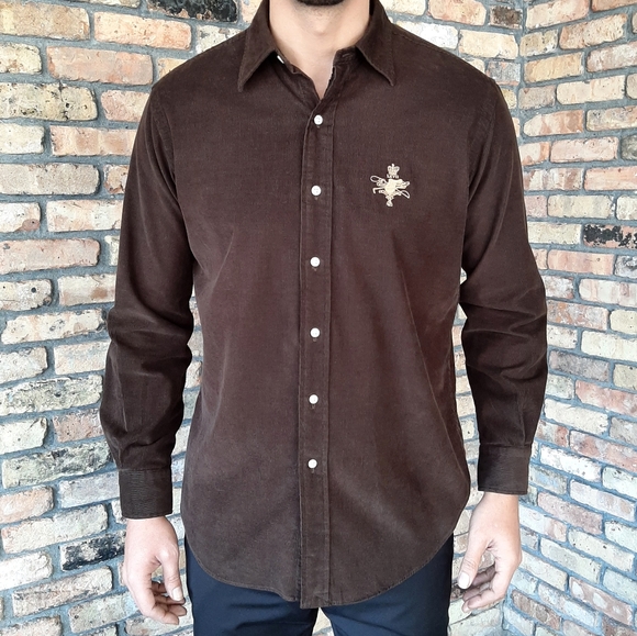 Polo Ralph Lauren Other - Polo Ralph Lauren Corduroy Logo Button up Shirt